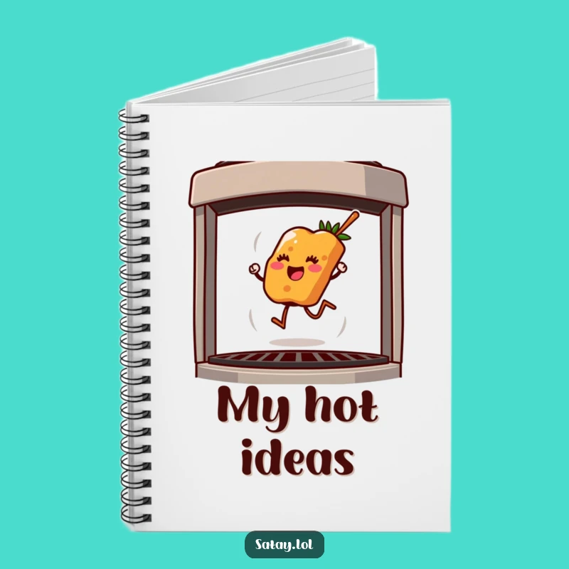 Funny Satay Skewer Notebook: Jot Down Ideas with Grill Humor, Great Gift