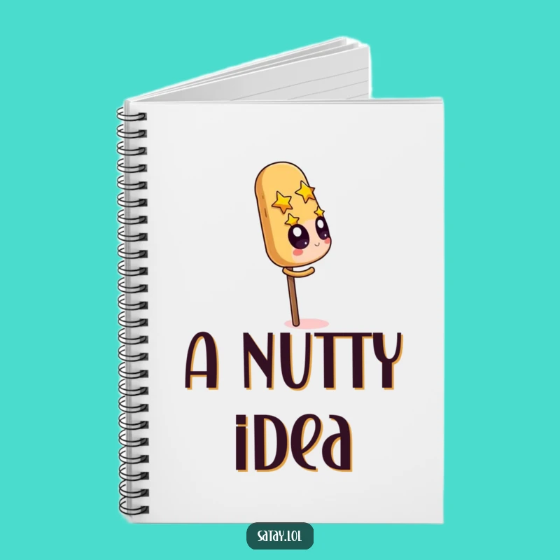 Funny Satay Skewer & Peanut Notebook: Jot Down Nutty Ideas