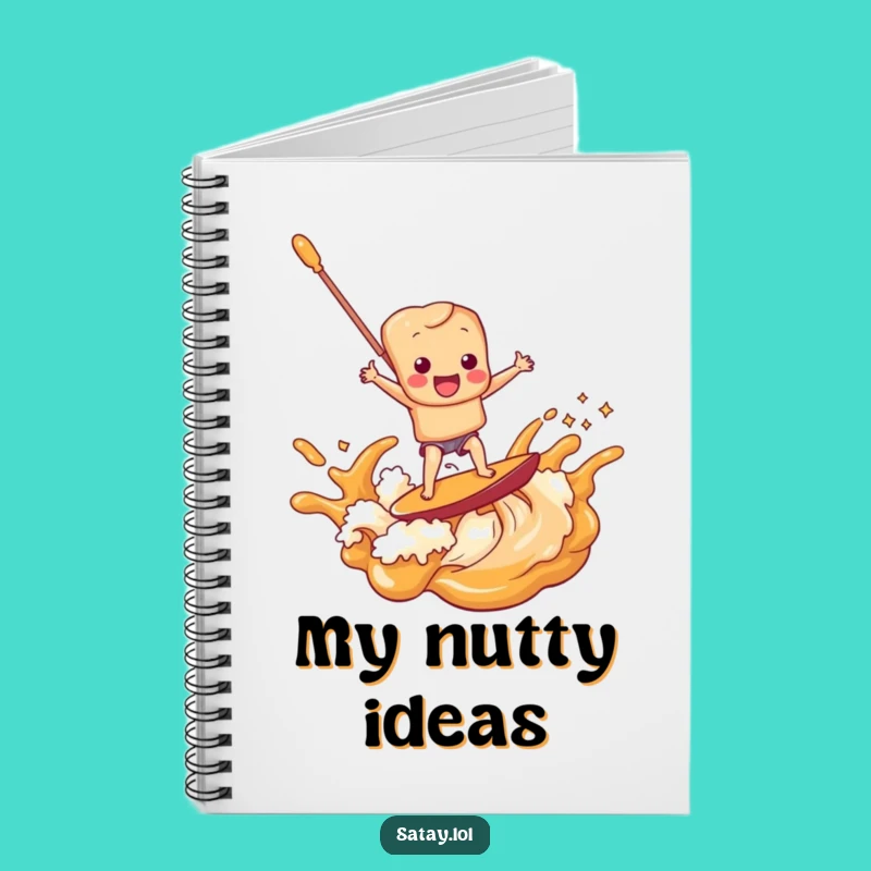 Funny Satay Skewer Peanut Sauce Notebook: Jot Down Ideas Hilariously