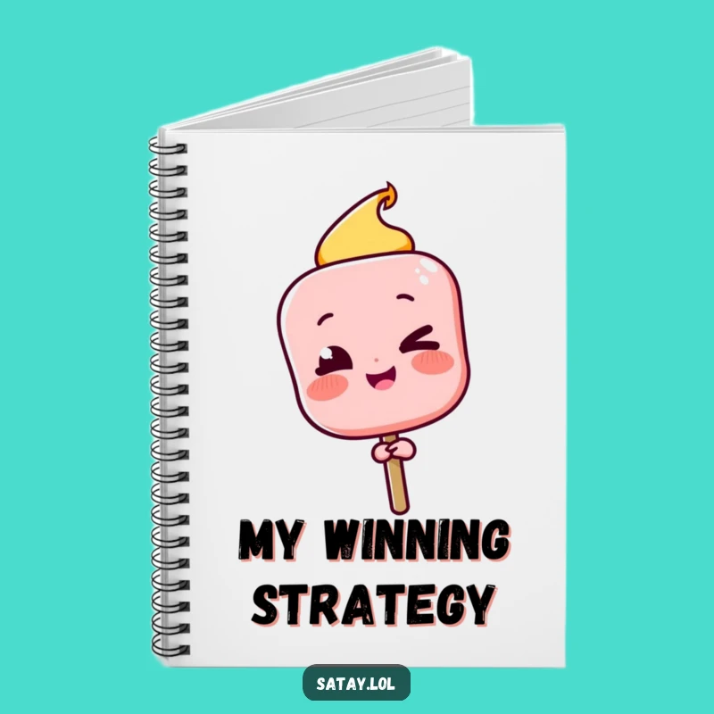 Funny Satay Skewer Winking Notebook: Jot Down Winning Ideas