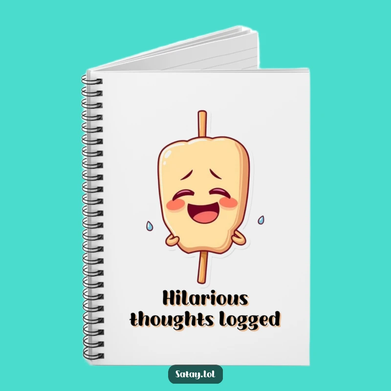 Funny Giggling Satay Skewer Notebook: Laugh Journal - Perfect Funny Gift!
