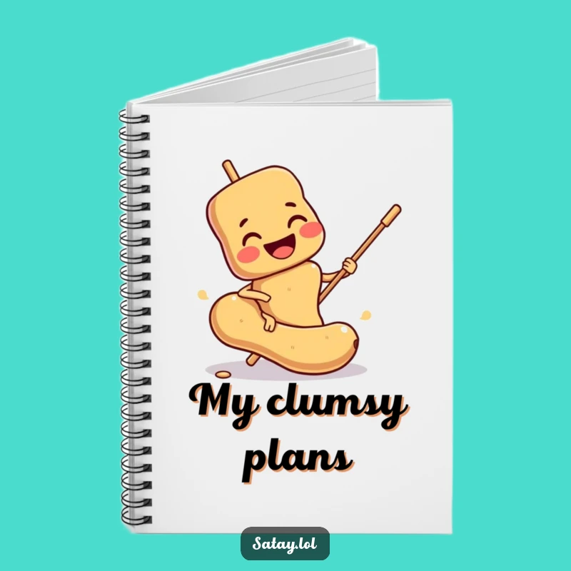 Funny Satay Skewer Notebook: Slipping Notes, Perfect for Foodie Thoughts Funny Gift!