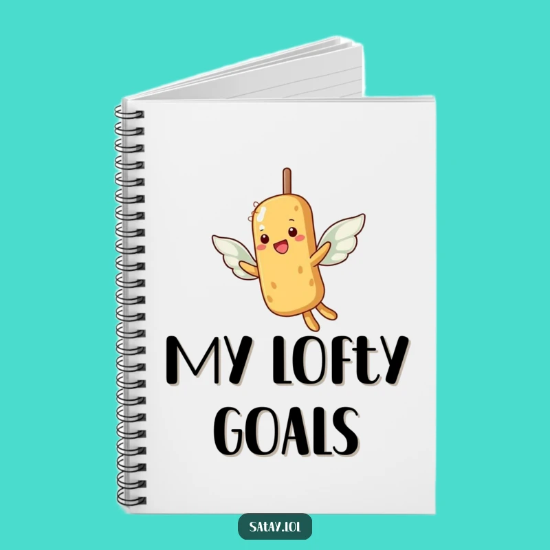 Funny Satay Skewer Flying Notebook: Jot Down Ambitious Ideas, Great Gift