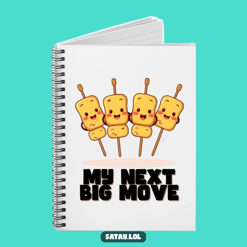 Funny Satay Skewers Jigging Notebook: Jot Down Ideas with Skewer Fun