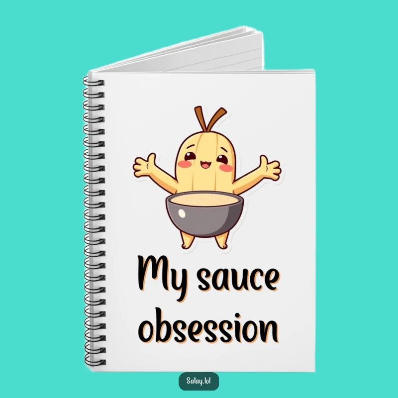 Funny Satay Notebook: Sauce Embrace Character, Humorous Condiment Lover Journal