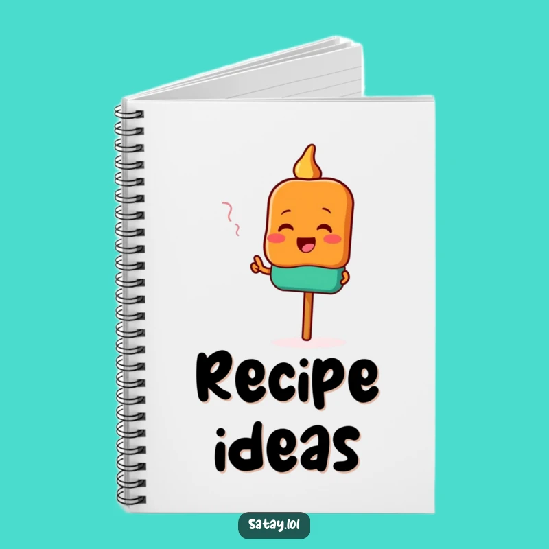 Funny Satay Notebook: Flavor Finder Journal, A Delicious Funny Gift