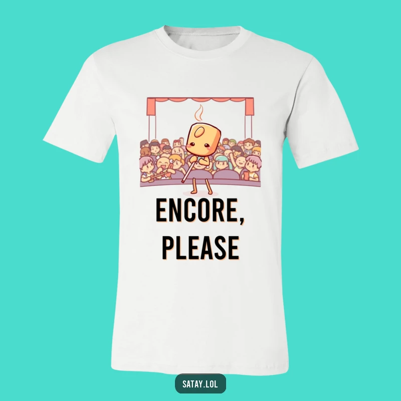 Funny Satay Bowing T-Shirt: Theatrical Foodie Tee, a Perfect Funny Gift for Performers
