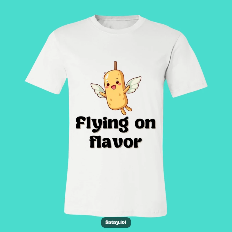 Funny Satay Skewer Flying T-Shirt: Dream Big, Perfect Gift for Go-Getters