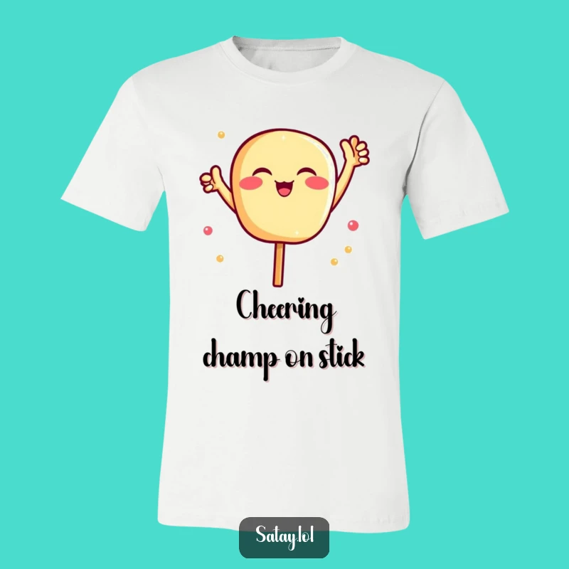 Funny Satay Fan T-Shirt - Cheerful Foodie Spirit, Hilarious Gift