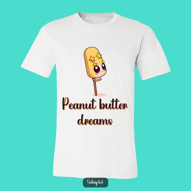 Funny Satay Skewer & Peanut T-Shirt: Nutty Humor for Food Fanatics