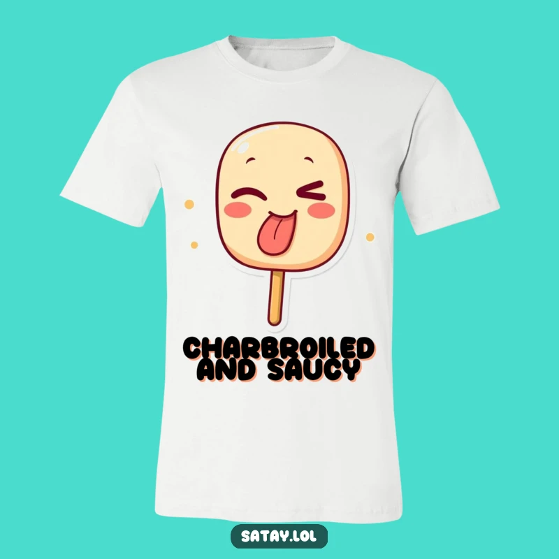 Funny Winking Satay Skewer T-Shirt - Hilarious BBQ Apparel Gift