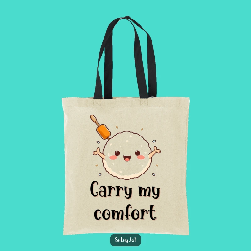 Funny Satay Skewer Hugs Rice Ball Tote Bag: Carry Your Comfort
