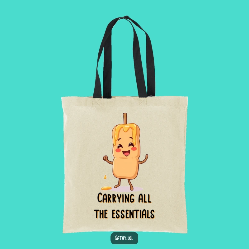 Funny Satay Skewer Jigging Tote Bag: Chic & Hilarious Foodie Accessory