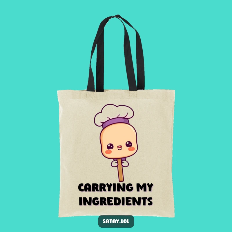 Funny Proud Chef Satay Tote Bag - Culinary Style for Market, Ideal Funny Gift