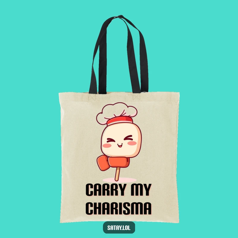 Funny Satay Chef Skewer Tote Bag: Carry Your Style, Perfect Gift