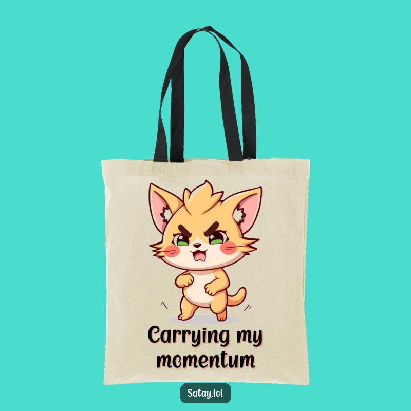 Funny Satay Shopping Bag - Determined Foodie Carry-all, Great Gift
