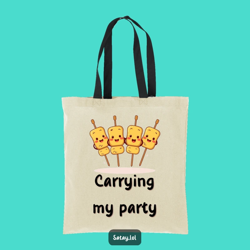 Funny Satay Skewers Jigging Tote Bag: Carry Your Fun with This Skewer Bag
