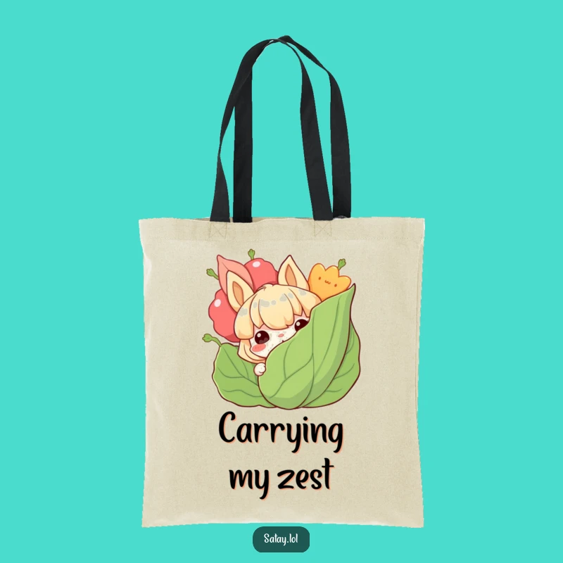 Funny Satay Tote Bag: Grinning Skewer Accessory, Perfect Gift!