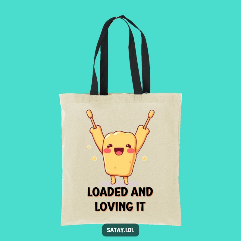 Funny Satay Skewer Delight Tote Bag: Carry Your Laughs in Style!